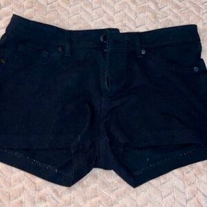 Fashion Nova black jean shorts